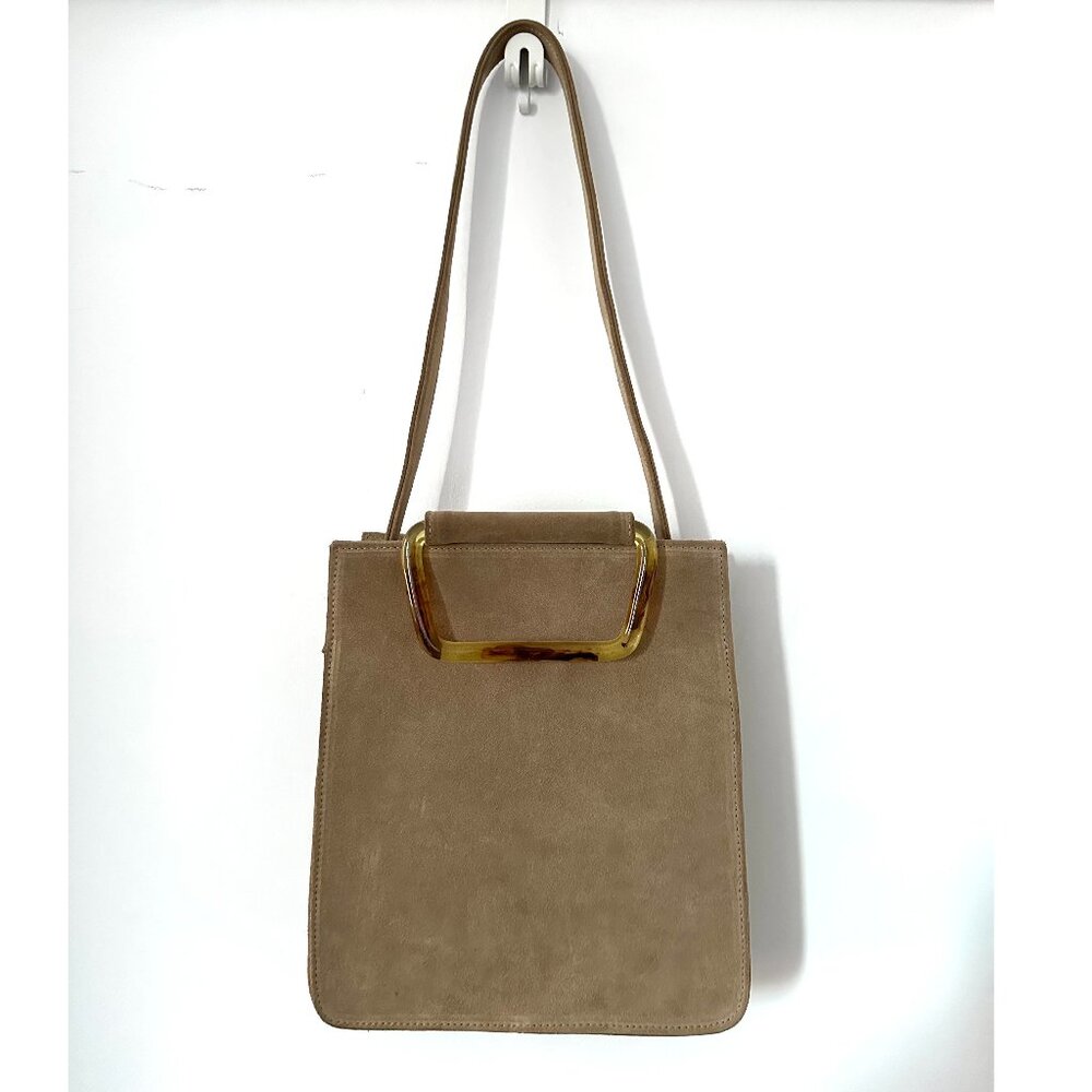 Clyde brand Rectangular Suede Shoulder Bag